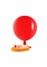 DONKEY - Baloon Puster - Rescue 01, Spielzeugboot mit Ballonantrieb, Kiefernholz, Mint, 900208 - 