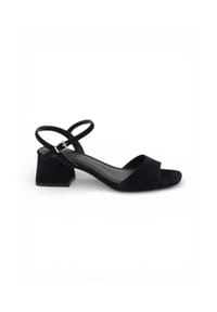 Apple of Eden - Absatzsandale FLORE mit Blockabsatz und stabilem, elegantem Design - BLACK