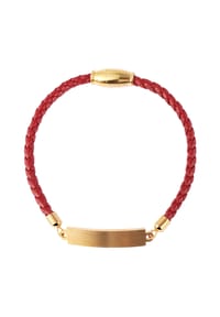 Adelia's Bold Style - Armband – Armreif aus Leder 17 cm - rot