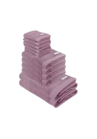 TOM TAILOR - Handtuch Set, 12-tlg. - Color Bath, 2x Duschtuch, 4x Handtuch, 6x Gästetuch - Blau