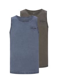 JAN VANDERSTORM - Doppelpack Tanktop MIKJAN - blau