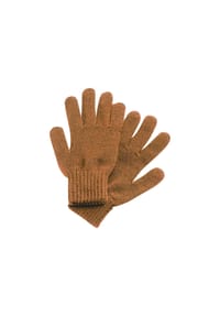 maximo® - KIDS-Fingerhandschuhe, Strick Saisonfarben - caramel cafe