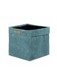Lycce - Faltbare Aufbewahrungsbox - Cord, passend für Kallax Regal, abnehmbarer Bezug, robust, formstabil - Altrosa