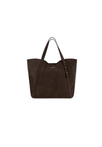 HEY MARLY PRETTY WONDER SUEDE - Shopper, Magnetverschluss, für Damen - COFFEE