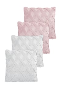 Aspero® - 4er Set Kissenbezüge Sofia - Braun