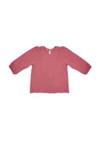 maximo® - GOTS MINI GIRL-Bluse langer Ärmel, Musselinstoff - flieder