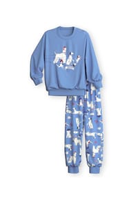 CALIDA - Kinder Bündchen-Pyjama Dog - vista blue
