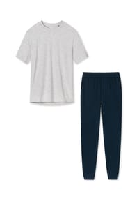 SCHIESSER - Schlafanzug Organic Cotton - Dunkelblau