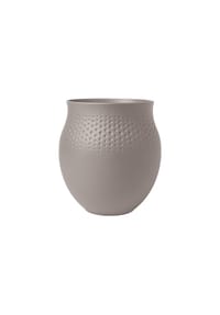 Villeroy & Boch Vase Perle groß Manufacture Collier taupe - Manufacture Collier taupe - taupe