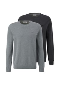 s.Oliver - Pullover 2er Pack Basic - Schwarz