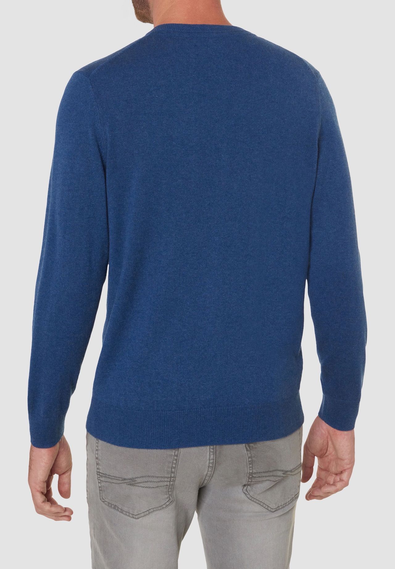 GALERIA Seide-Cashmere Pullover, V-Ausschnitt, Rippbündchen, für 