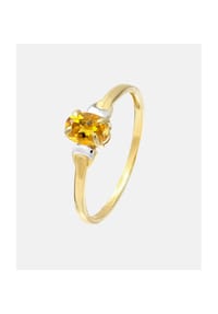 Diamant L'eternel - Ring, mit Citrine, 375 Gelbgold - gold