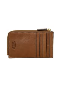 BRIC'S Volterra - Volterra Kreditkartenetui RFID Schutz Leder 14 cm - tobacco