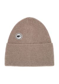 Eisbär® - Beanie, Strick, Kaschmir, Logo-Patch, für Damen - 150 BEIGE