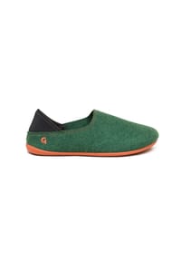 Gottstein - Hausschuh Wool Slip-On - Green orange