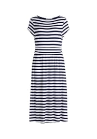 BETTY & CO - Jerseykleid mit Streifen - Dunkelblau/Weiß