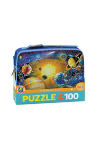 eurographics - Puzzle Sonnensystem mit Lunchbox, 100 Teile, 48 x 33 cm - 