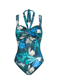 TRIUMPH - Badeanzug Summer Fleur - TURQUOISE - DARK COMBINATION
