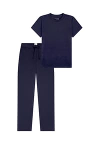SCHIESSER - Schlafanzug Mix & Relax - Blau