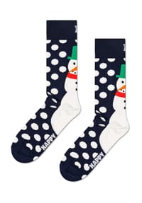HAPPY SOCKS - Socken "Jumbo Snow", weicher Bund - 6500 NAVY