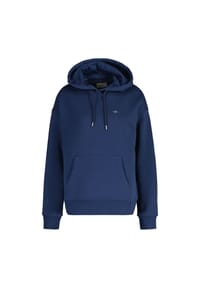 GANT - Damen Sweatshirt - REGULAR SHIELD HOODIE, Kapuzen-Pullover, Logo - Dunkelblau