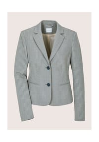MADELEINE - Kurzblazer mit Nadelstreifen - rauchblau / kiesel / goldfarben