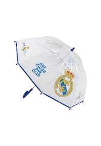 COFI - Real Madrid Kinder Regenschirm Ø 71 cm Bubble Schirm manuell leicht - Mehrfarbig 61x10 cm