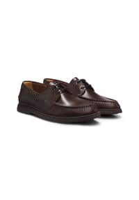 BOSS - Mokassins, Leder, für Herren - 201  DARK BROWN