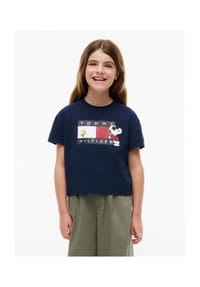 TOMMY HILFIGER - T-Shirt, Rundhalsausschnitt, für Kinder - C1G BLUE