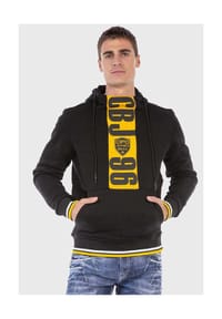 CIPO & BAXX® - Sweatshirts mit Markenprint - BLACK