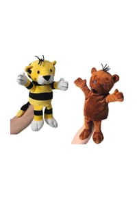 heunec® - Kuscheltier Janosch GRS Handpuppen - Set - grün