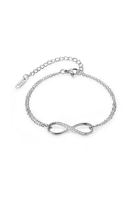 collezione alessandro® - Armband Eternity mit Ewigkeitszeichen - silbern