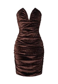 MODA MINX - Cocktailkleid Madison Short Dress im kurzen Schnitt - brown
