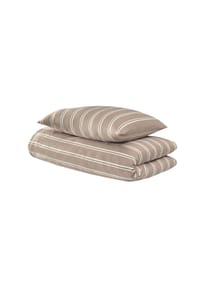 uncover by SCHIESSER - Bettwäscheset Colorado - Renforcé - 2-teilig - 135 x 200 cm - Taupe - Dunkelgrau