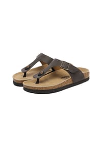 EVERAU® - Damen Leder Flamingo Sandalen - BLACK
