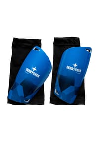 DERBYSTAR - Schienbeinschoner, Hartschalen, für Herren - BLAU SCHWARZ