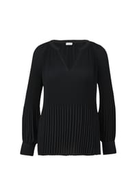 s.Oliver BLACK LABEL - Shirtbluse, Split-Neck, für Damen - 9999  GREY/BLACK
