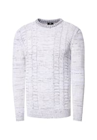 RUSTY NEAL - Strickpullover mit meliertem Design - Schwarz