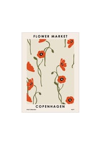  POSTER & FRAME® - Poster  NKTN - Flower Market Copenhagen - 30 x 40 cm