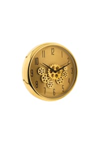 COFI - Wanduhr mit Zahnrädern - ø35 x 9 cm, Analog im Industrial-Look Gold - Gold 35 x 9 cm