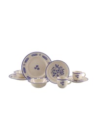 CreaTable - Rondo Cottage - Kombiservice (Blue) - Blue