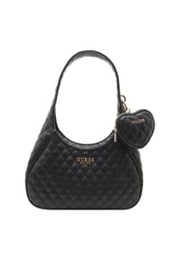 GUESS - Beuteltasche, Kunstleder, Reißverschluss, für Damen - BLABLACK