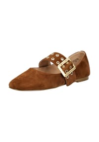 STEVE MADDEN - Veloursleder Ballerinas - Chestnut