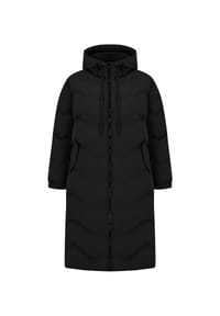 freshlions - Steppmantel Helena mit langem Schnitt - black