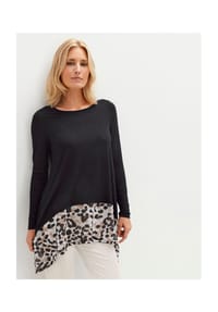 Witt - Longshirt - schwarz