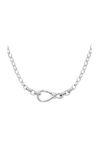 GIORGIO MARTELLO MILANO - Collier Ankerkette mit Zirkonia, Silber 925 - gold