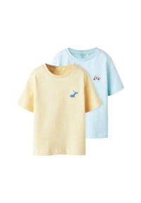 name it® - T-Shirt FREDERY Kurzarmshirt   2er Pack - mehrfarbig