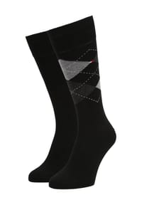 TOMMY HILFIGER - Classic Socken, 2er-Pack, Rippbündchen, für Herren - 043  LIGHT BLUE ME
