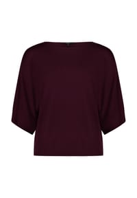 zero - Shirt, U-Boot-Ausschnitt, für Damen - 4685 DARK AUBERGI