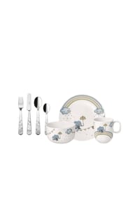 Villeroy & Boch Kindergeschirr Set 7tlg. Walk like an Elephant - Boho Kids - blau